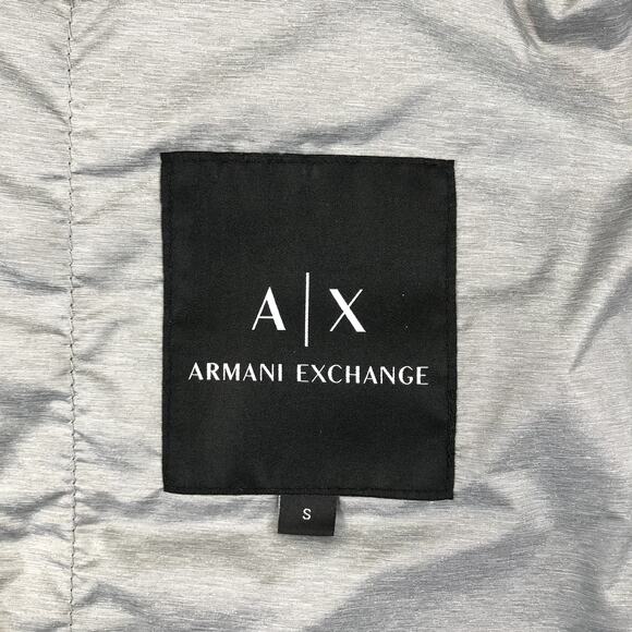 ARMANI EXCHANGE Down Puffer Bomber Jacket Men S Black Everyday Travel Stylish - Picture 10 of 15